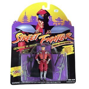 General M Bison Evil Grand Master Street Fighter Figure Hasbro Capcom 1993